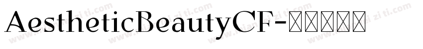 AestheticBeautyCF字体转换