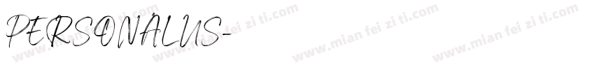 PERSONALUS字体转换