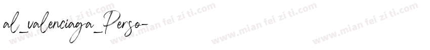 al_valenciaga_Perso字体转换
