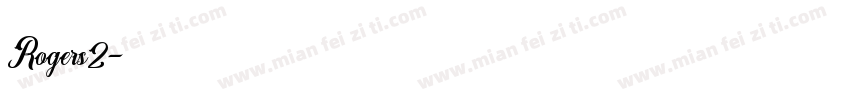 Rogers2字体转换
