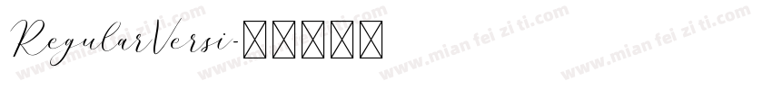 RegularVersi字体转换