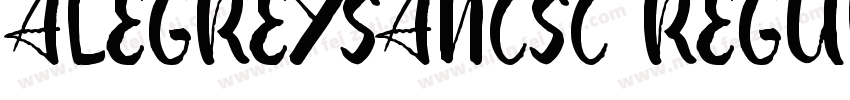 ALEGREYSANCSC-REGULA字体转换