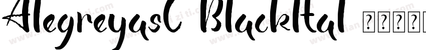 AlegreyasC-Blackltal字体转换