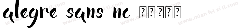 alegre-sans-nc字体转换