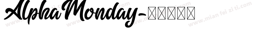AlphaMonday字体转换