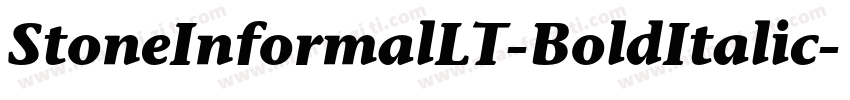 StoneInformalLT-BoldItalic字体转换