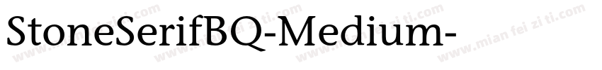 StoneSerifBQ-Medium字体转换