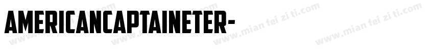 AmericanCaptainEter字体转换