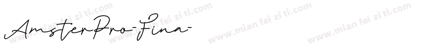 AmsterPro-Fina字体转换