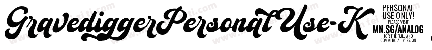 GravediggerPersonalUse-K7ayW字体转换