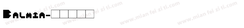 Balmia字体转换