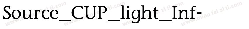 Source_CUP_light_Inf字体转换