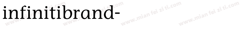 infinitibrand字体转换
