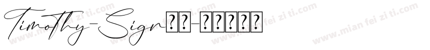 Timothy-Sign字体字体转换