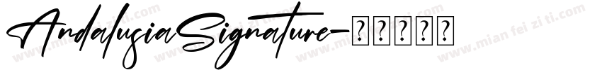AndalusiaSignature字体转换