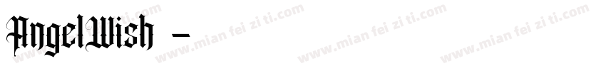 AngelWish字体字体转换