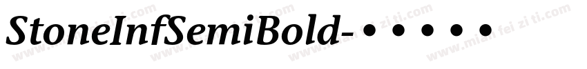 StoneInfSemiBold字体转换