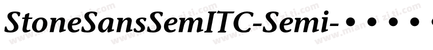 StoneSansSemITC-Semi字体转换