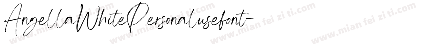 AngellaWhitePersonalusefont字体转换