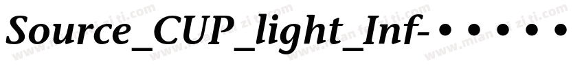 Source_CUP_light_Inf字体转换