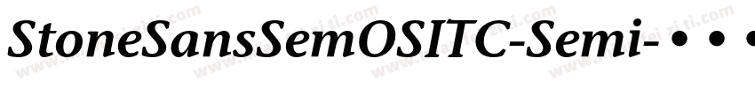 StoneSansSemOSITC-Semi字体转换