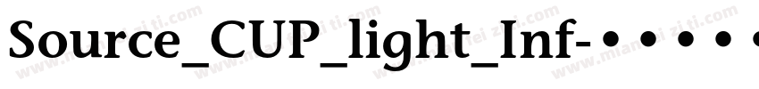 Source_CUP_light_Inf字体转换