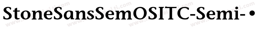 StoneSansSemOSITC-Semi字体转换
