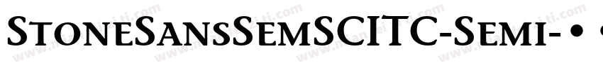 StoneSansSemSCITC-Semi字体转换
