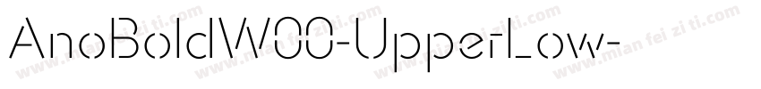 AnoBoldW00-UpperLow字体转换