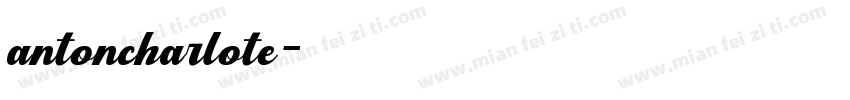 antoncharlote字体转换