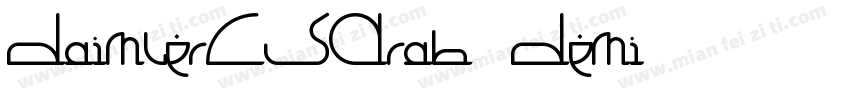 DaimlerCSArab-Demi字体转换