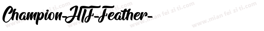 Champion-HTF-Feather字体转换