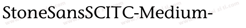StoneSansSCITC-Medium字体转换