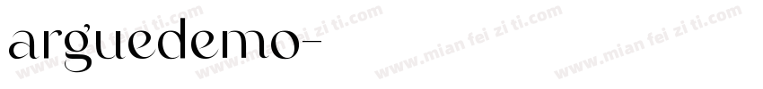 arguedemo字体转换