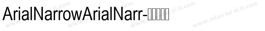 ArialNarrowArialNarr字体转换