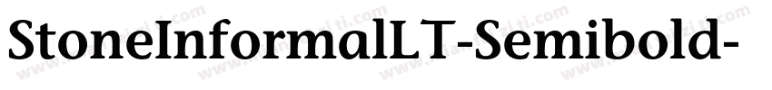 StoneInformalLT-Semibold字体转换