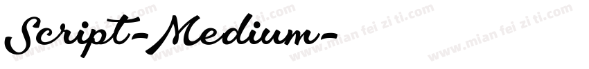 Script-Medium字体转换