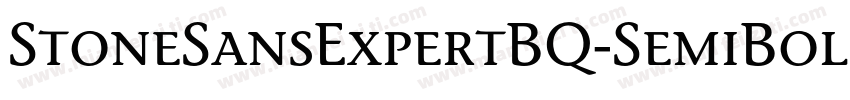 StoneSansExpertBQ-SemiBold字体转换