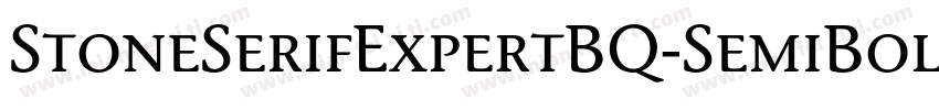 StoneSerifExpertBQ-SemiBold字体转换