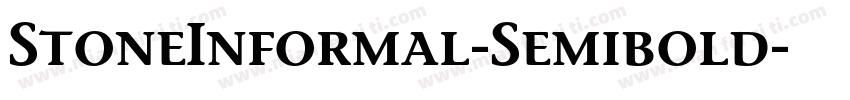 StoneInformal-Semibold字体转换