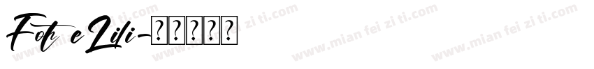 FonteLili字体转换