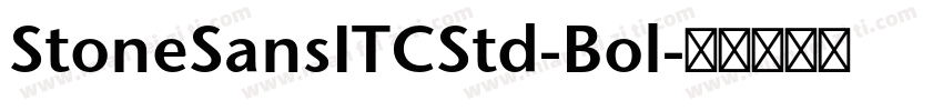 StoneSansITCStd-Bol字体转换