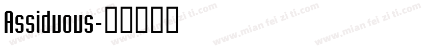 Assiduous字体转换