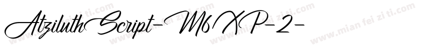 AtziluthScript-M6XP-2字体转换