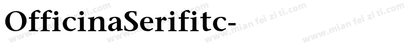 OfficinaSerifitc字体转换