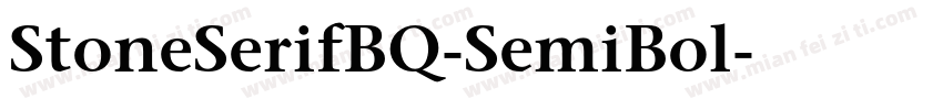 StoneSerifBQ-SemiBol字体转换