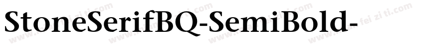 StoneSerifBQ-SemiBold字体转换