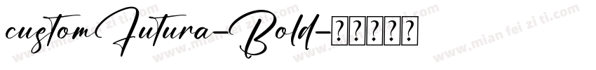 customFutura-Bold字体转换