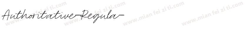 Authoritative-Regula字体转换