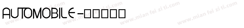 AUTOMOBILE字体转换